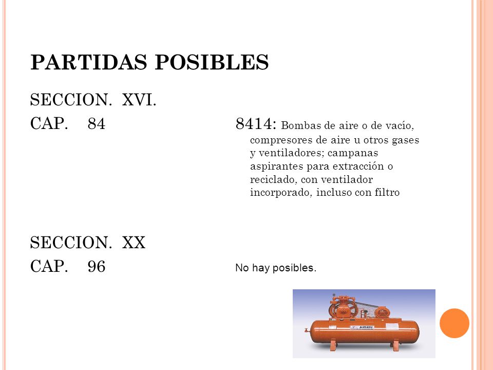 PARTIDAS POSIBLES SECCION. XVI. CAP. 84 SECCION. XX CAP. 96