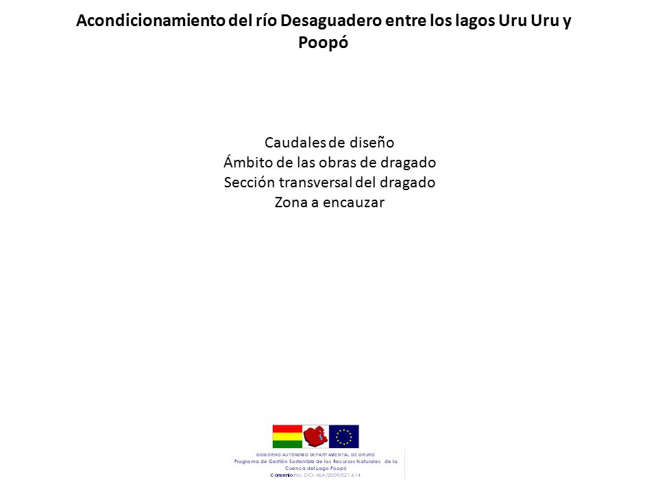 Acondicionamiento del río Desaguadero entre los lagos Uru Uru y Poopó