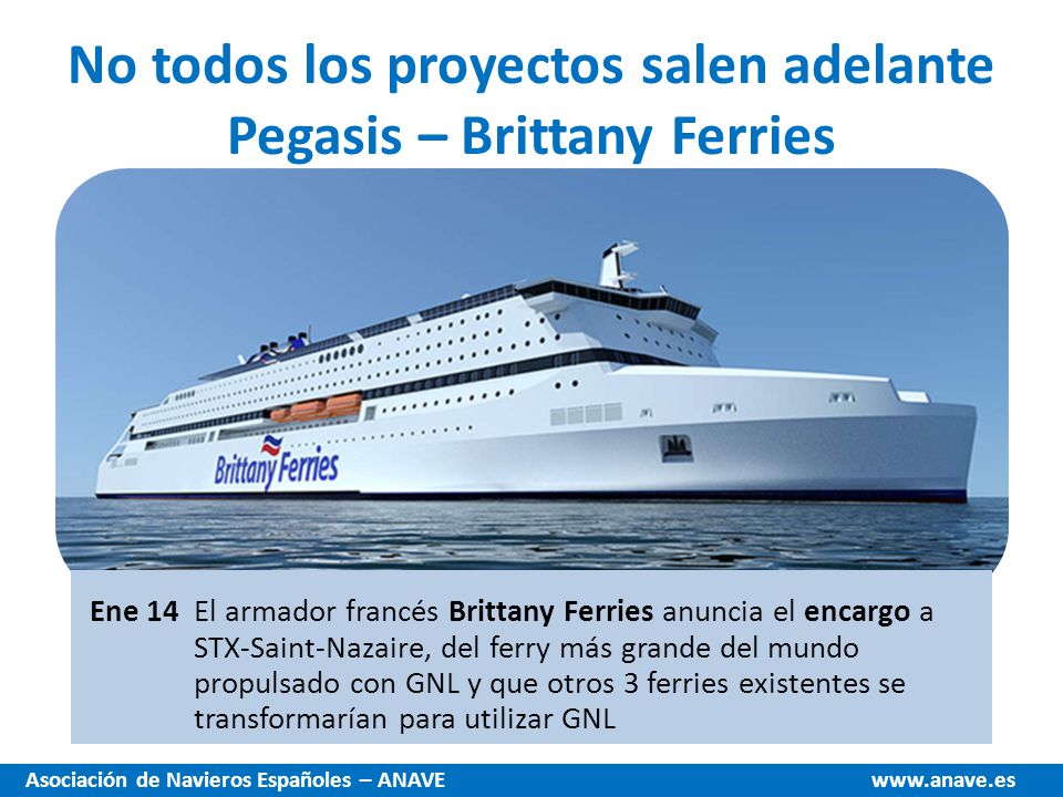 No todos los proyectos salen adelante Pegasis – Brittany Ferries