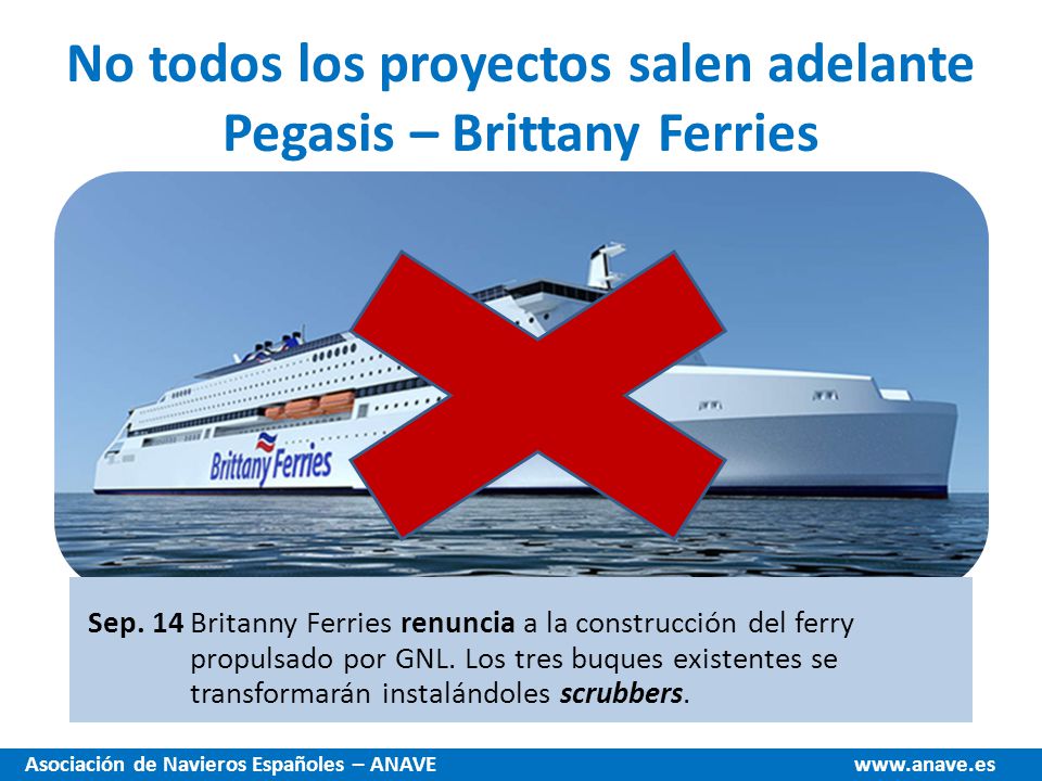 No todos los proyectos salen adelante Pegasis – Brittany Ferries