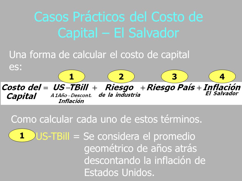 Casos Prácticos del Costo de Capital – El Salvador