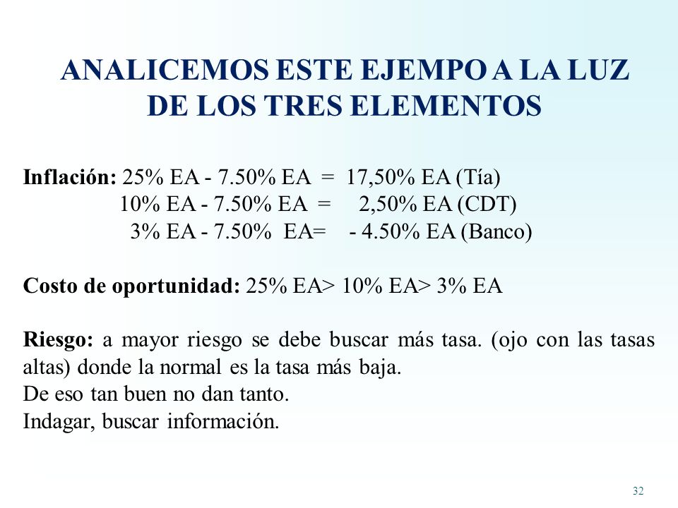 ANALICEMOS ESTE EJEMPO A LA LUZ DE LOS TRES ELEMENTOS