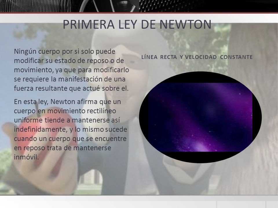 PRIMERA LEY DE NEWTON