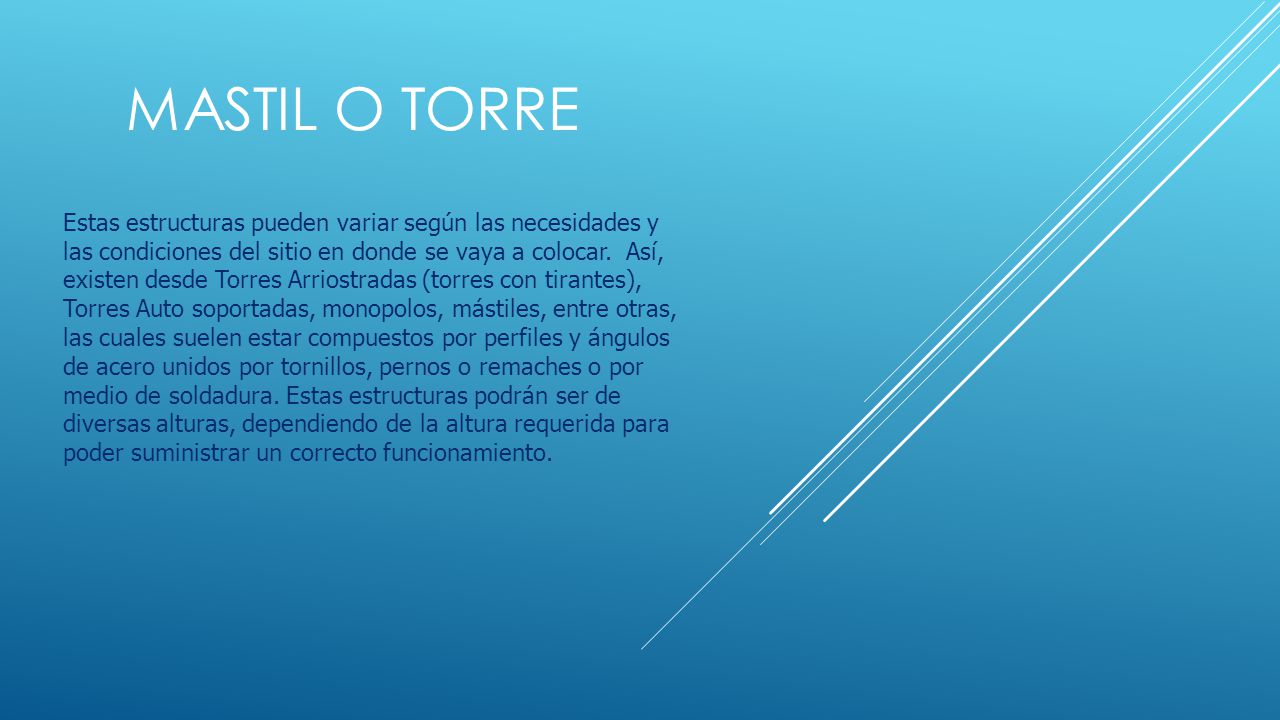 MASTIL O TORRE