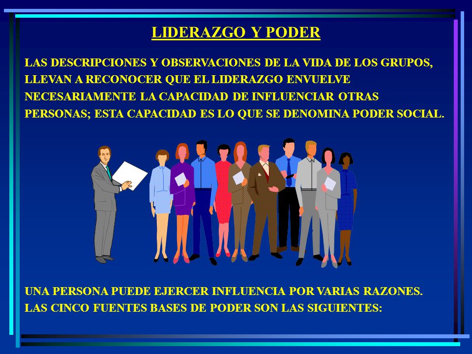 LIDERAZGO Y PODER