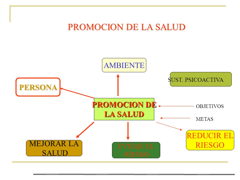 PROMOCION DE LA SALUD AMBIENTE PERSONA PROMOCION DE LA SALUD