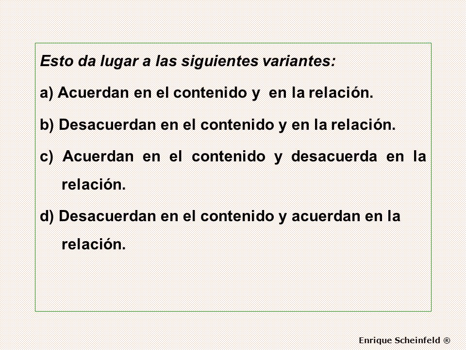 Esto da lugar a las siguientes variantes: