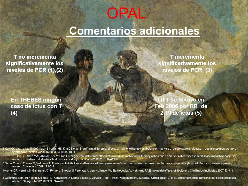 OPAL CARDIOVASCULAR : OPAL Comentarios adicionales