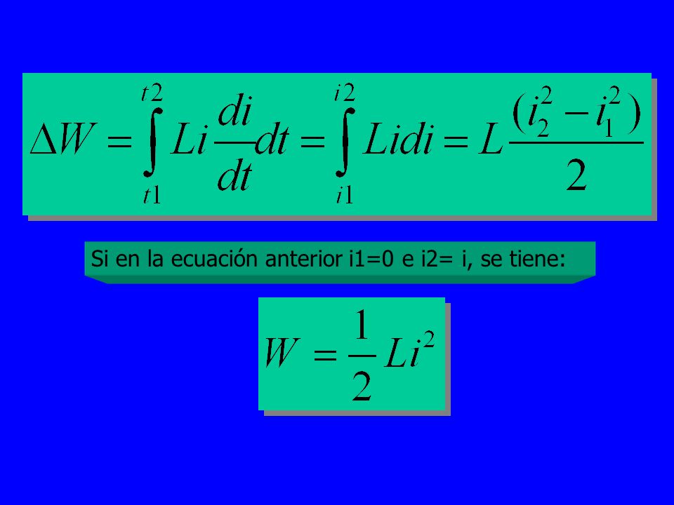 Si en la ecuación anterior i1=0 e i2= i, se tiene: