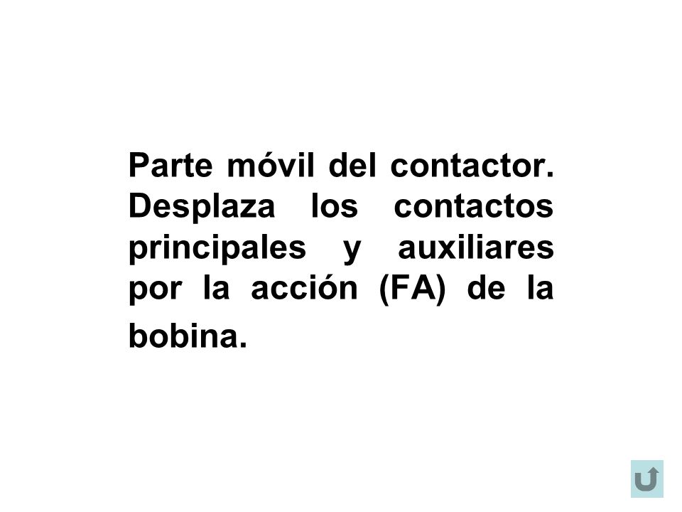 Parte móvil del contactor