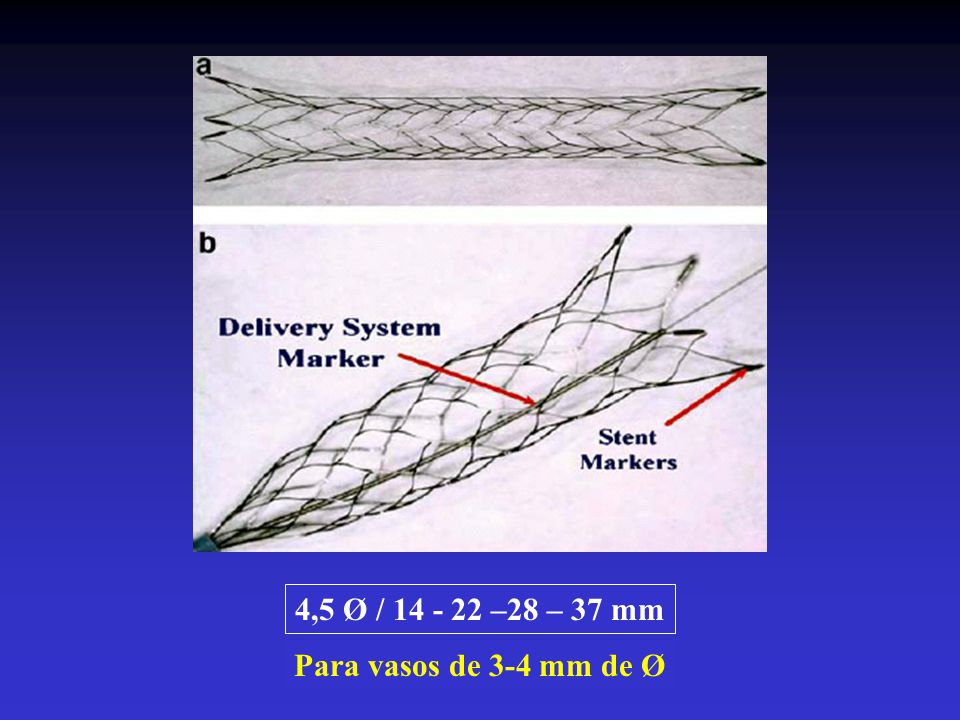 4,5 Ø / –28 – 37 mm Para vasos de 3-4 mm de Ø