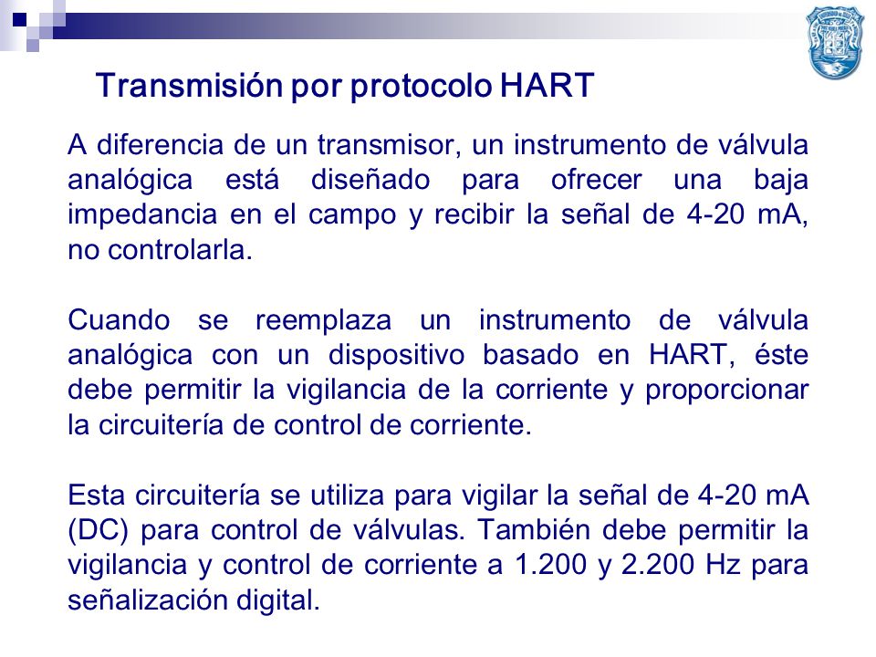 Transmisión por protocolo HART