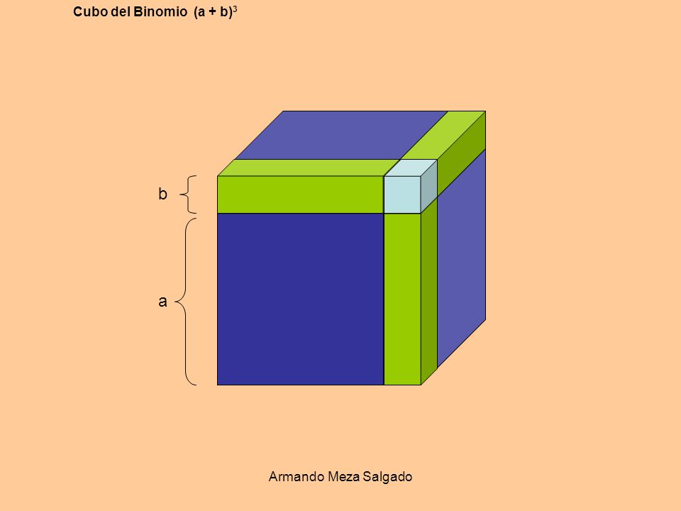 Cubo del Binomio (a + b)3 a b Armando Meza Salgado