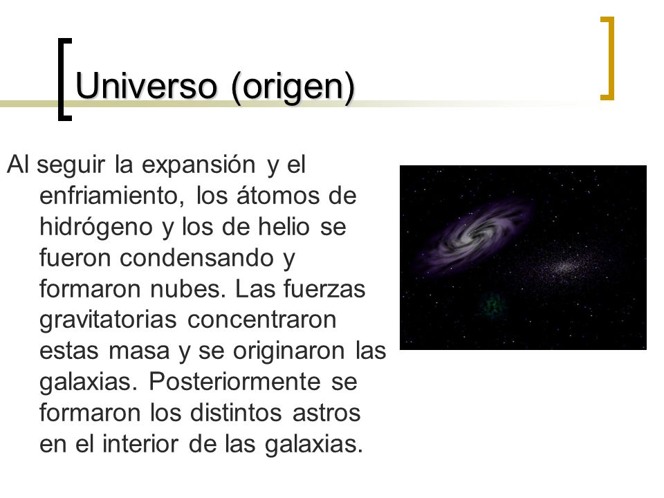 Universo (origen)