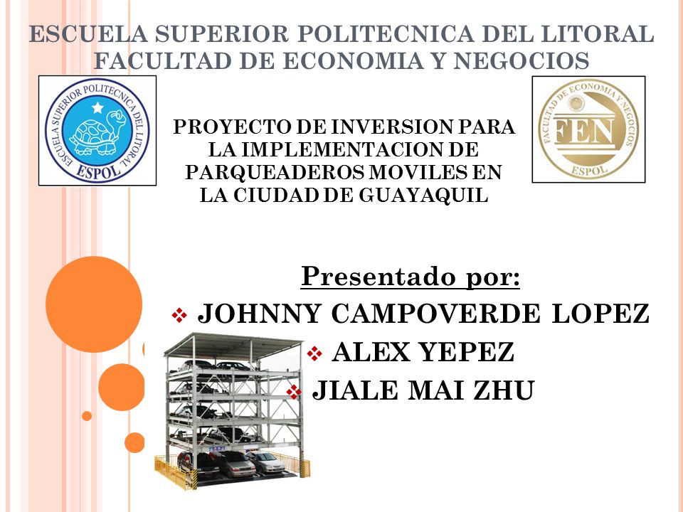 Presentado por: JOHNNY CAMPOVERDE LOPEZ ALEX YEPEZ JIALE MAI ZHU