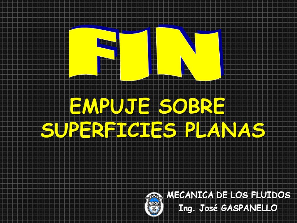 EMPUJE SOBRE SUPERFICIES PLANAS