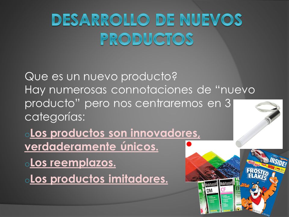 DESARROLLO DE NUEVOS PRODUCTOS