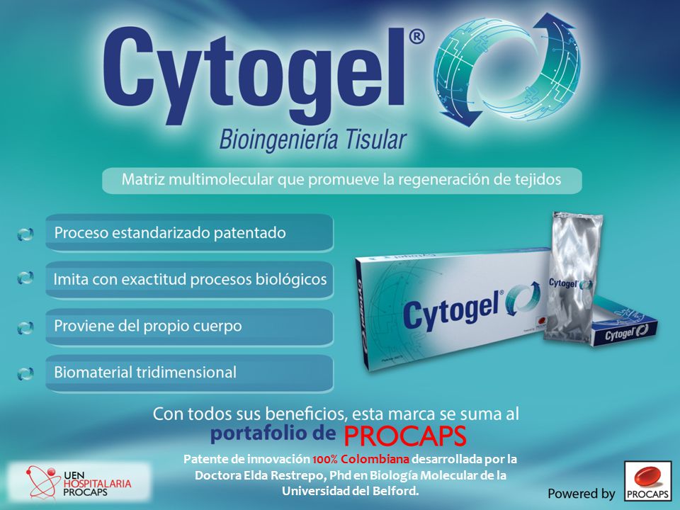 Patente de innovación 100% Colombiana desarrollada por la Doctora Elda Restrepo, Phd en Biología Molecular de la Universidad del Belford.