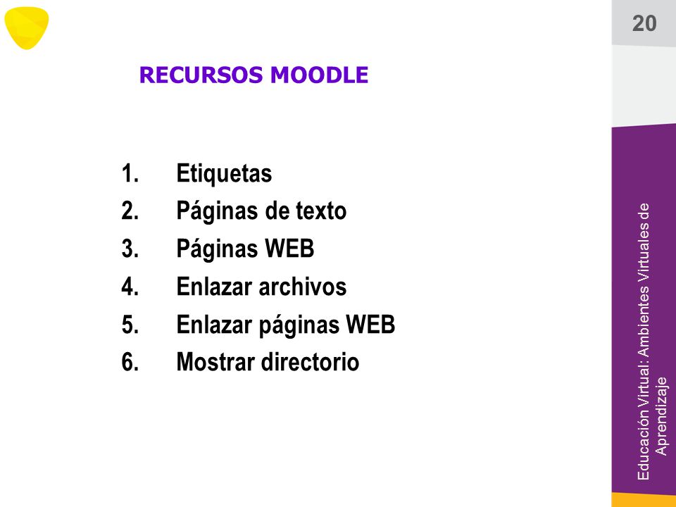 Etiquetas Páginas de texto Páginas WEB Enlazar archivos
