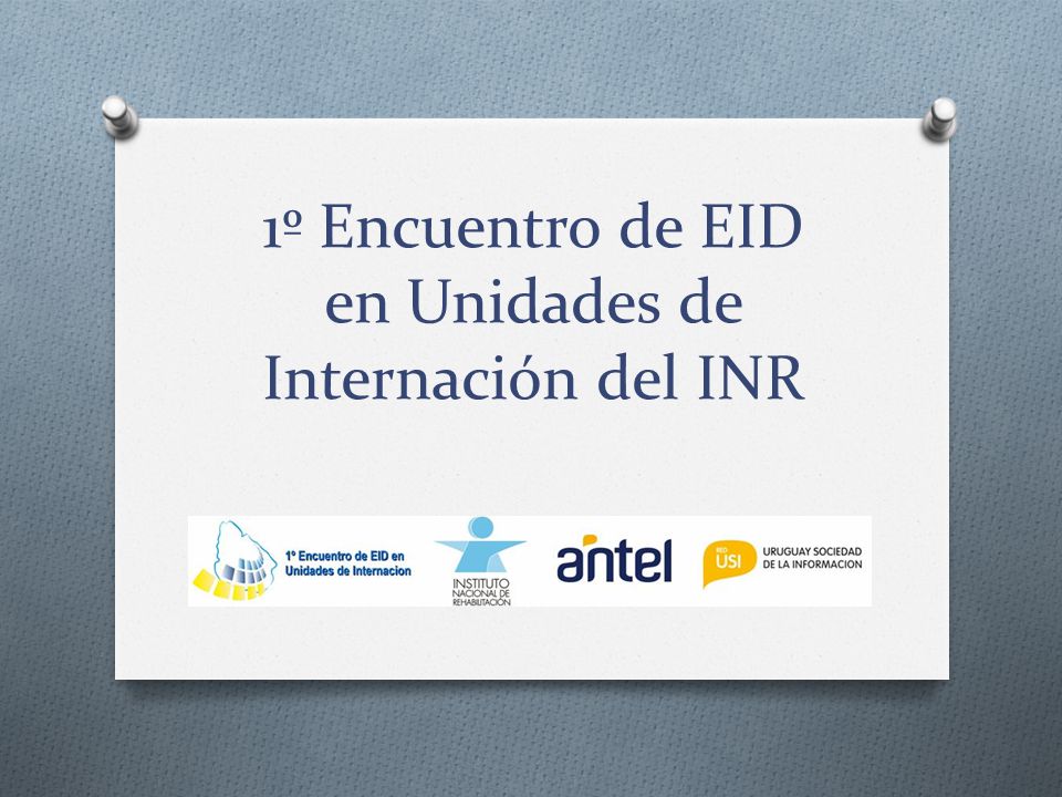 1º Encuentro de EID en Unidades de Internación del INR