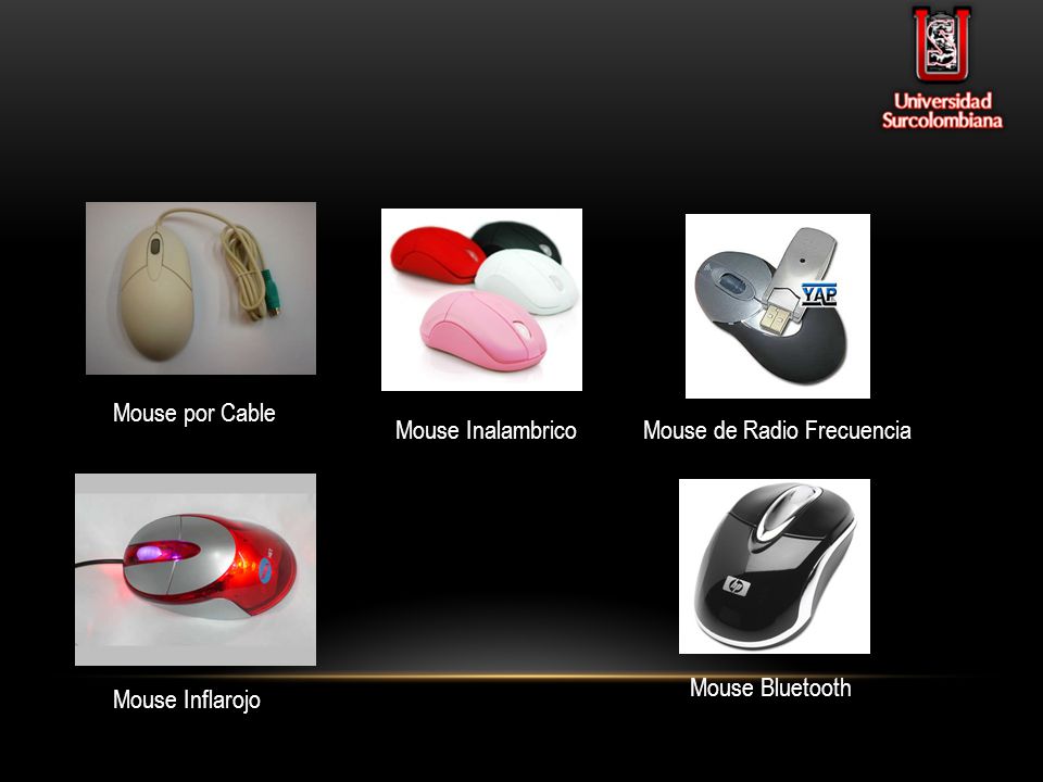 Mouse por Cable Mouse Inalambrico Mouse de Radio Frecuencia Mouse Bluetooth Mouse Inflarojo