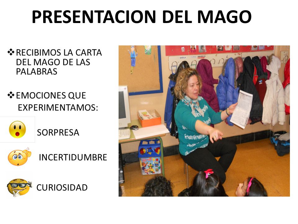 PRESENTACION DEL MAGO RECIBIMOS LA CARTA DEL MAGO DE LAS PALABRAS