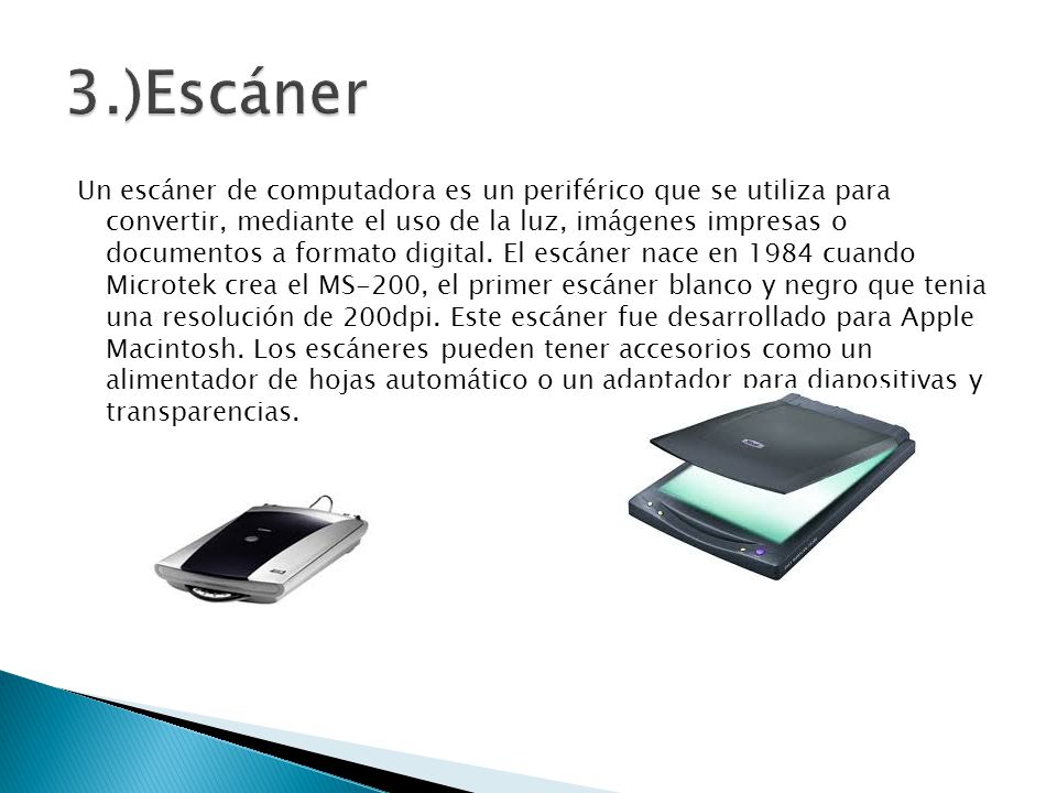 3.)Escáner