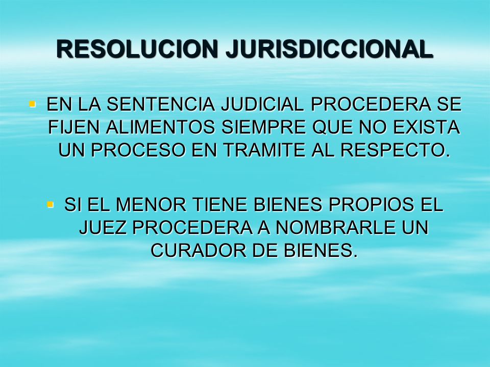 RESOLUCION JURISDICCIONAL