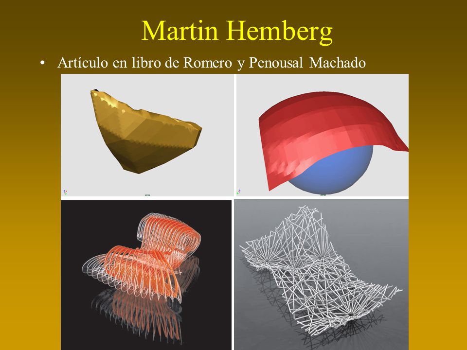 Martin Hemberg Artículo en libro de Romero y Penousal Machado