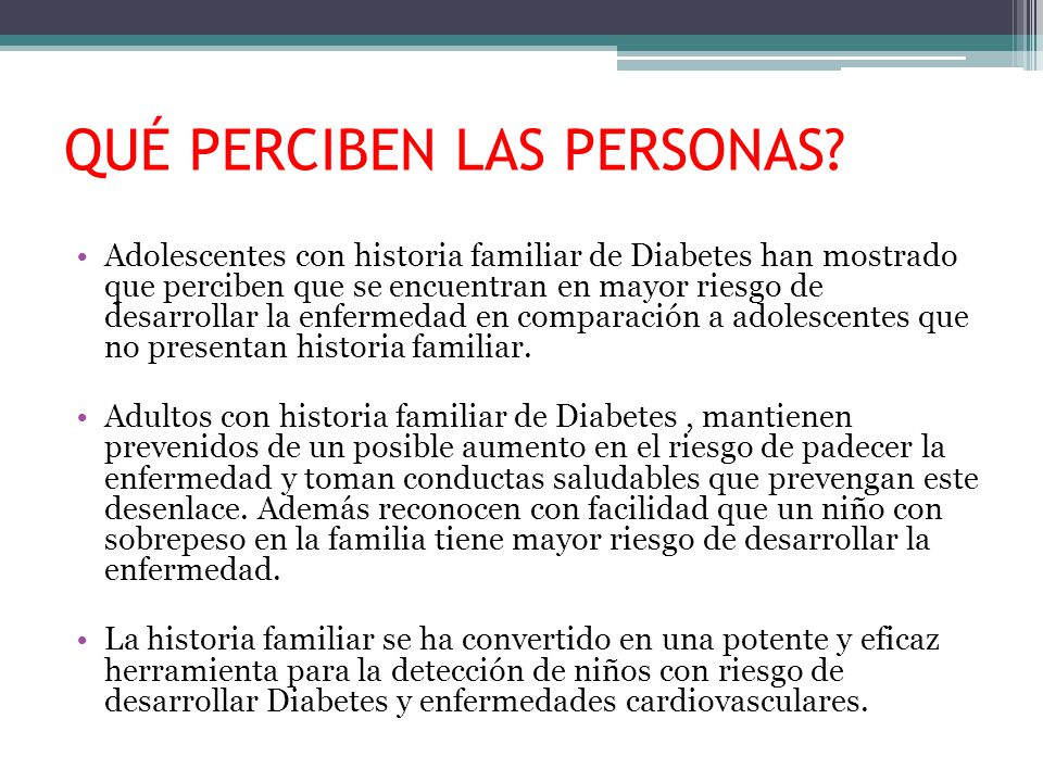 QUÉ PERCIBEN LAS PERSONAS