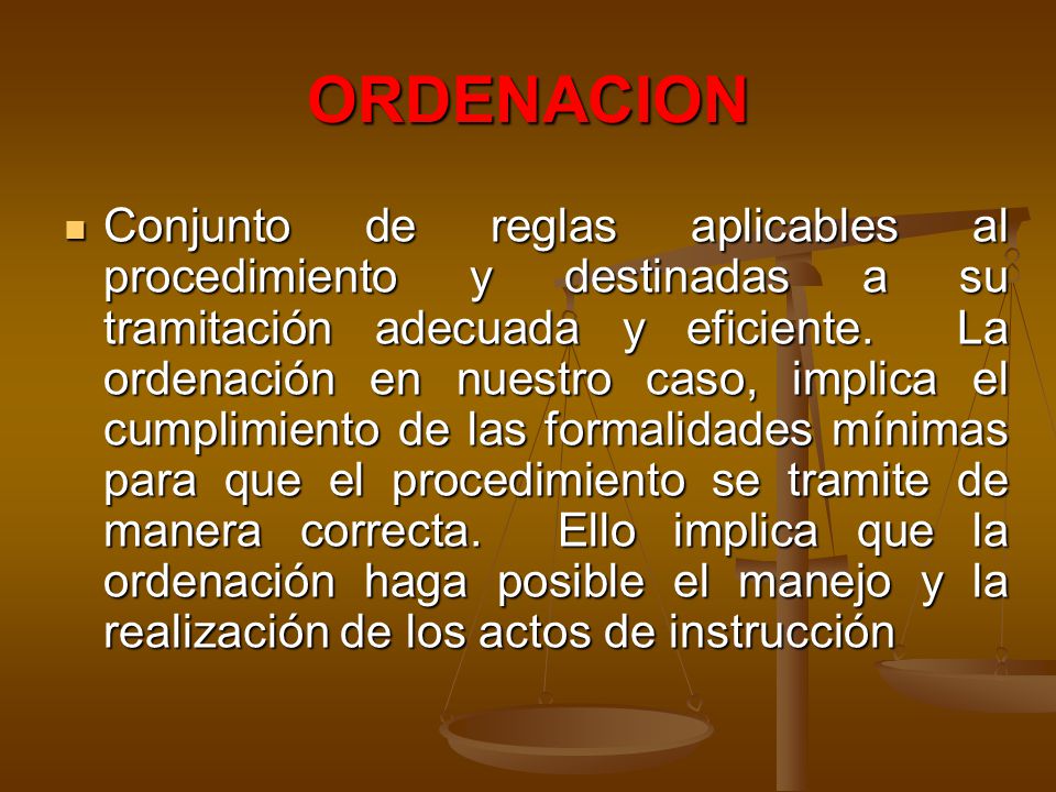 ORDENACION