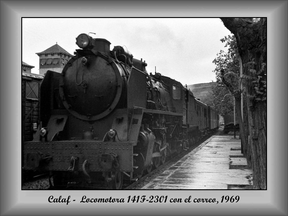 Calaf - Locomotora 141F-2301 con el correo, 1969