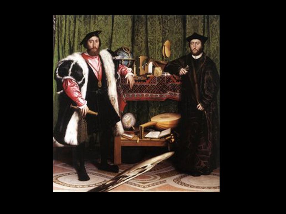 Holbein el Joven. Los embajadores Jean de Dinteville y George de Selve, 1533