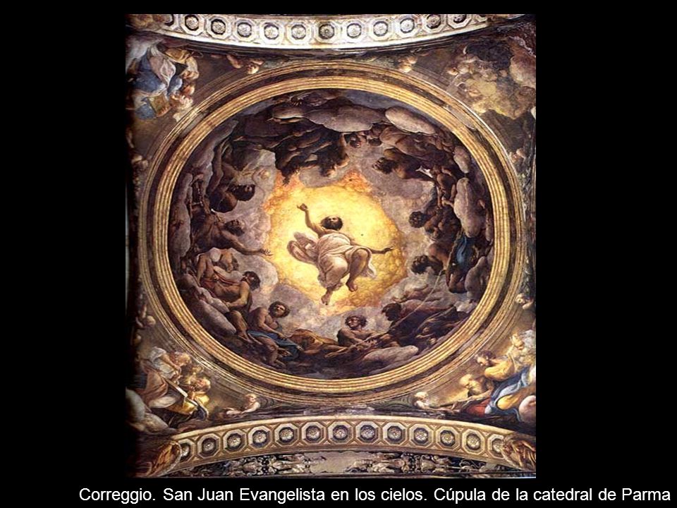 Correggio. San Juan Evangelista en los cielos