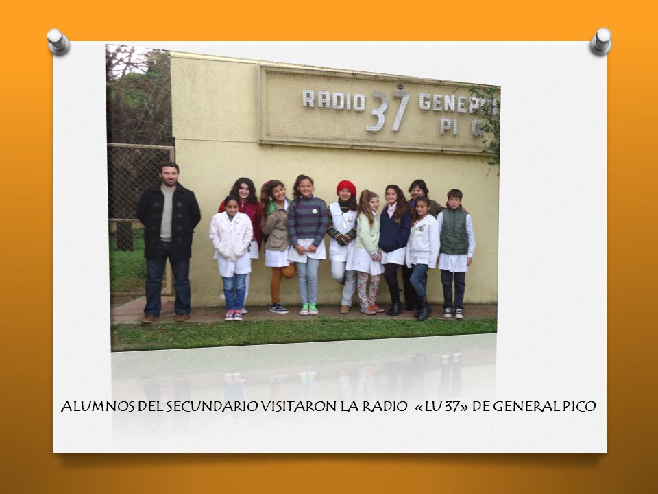 ALUMNOS DEL SECUNDARIO VISITARON LA RADIO «LU 37» DE GENERAL PICO