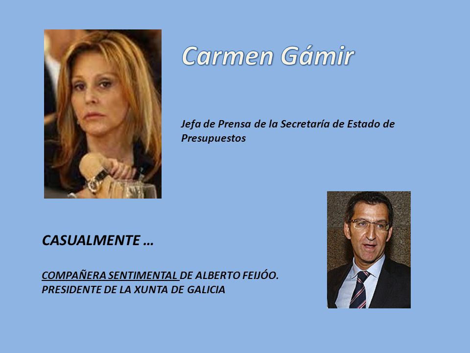 Carmen Gámir Jefa de Prensa de la Secretaría de Estado de Presupuestos.