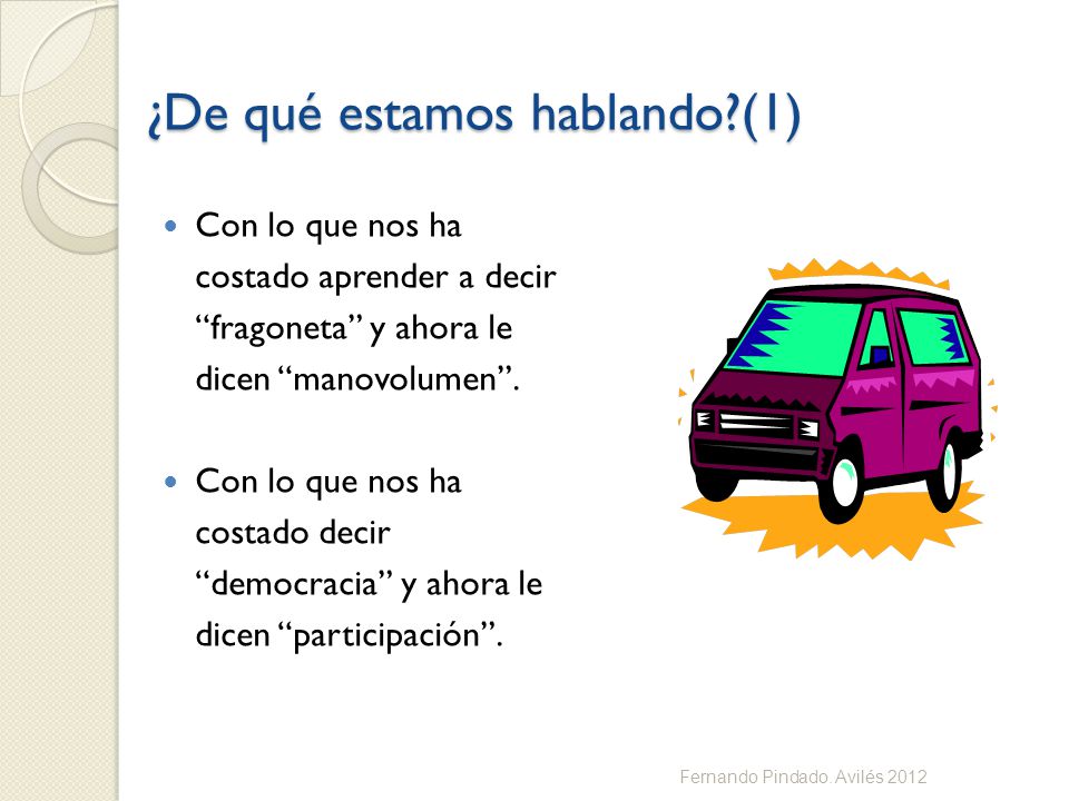 ¿De qué estamos hablando (1)