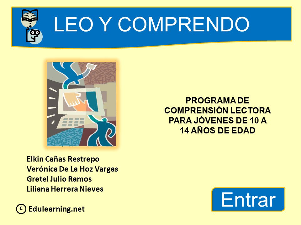 PROGRAMA DE COMPRENSIÓN LECTORA PARA JÓVENES DE 10 A 14 AÑOS DE EDAD
