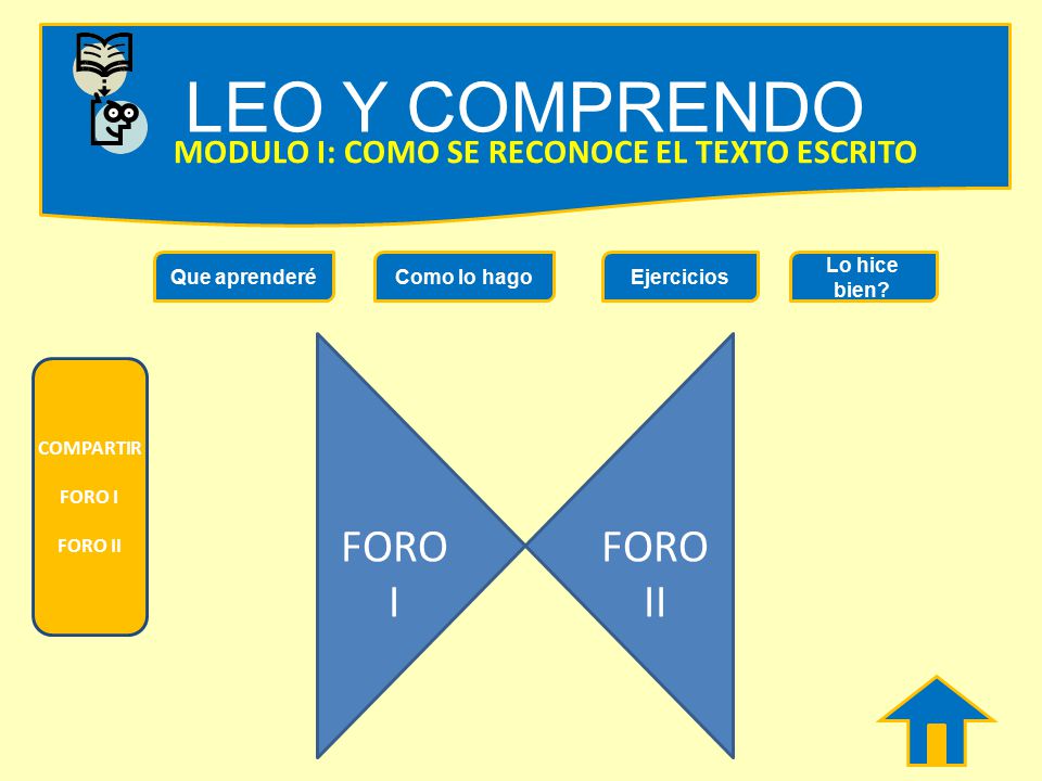 LEO Y COMPRENDO FORO I FORO II