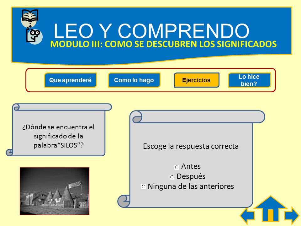 LEO Y COMPRENDO MODULO III: COMO SE DESCUBREN LOS SIGNIFICADOS