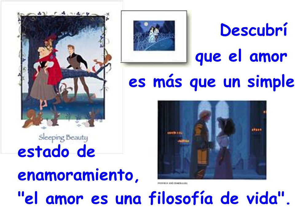 Descubrí que el amor. es más que un simple. estado de.