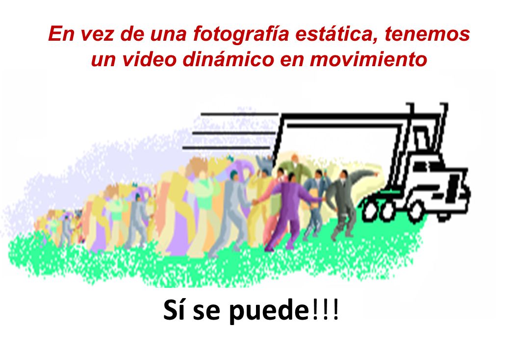 En vez de una fotografía estática, tenemos un video dinámico en movimiento
