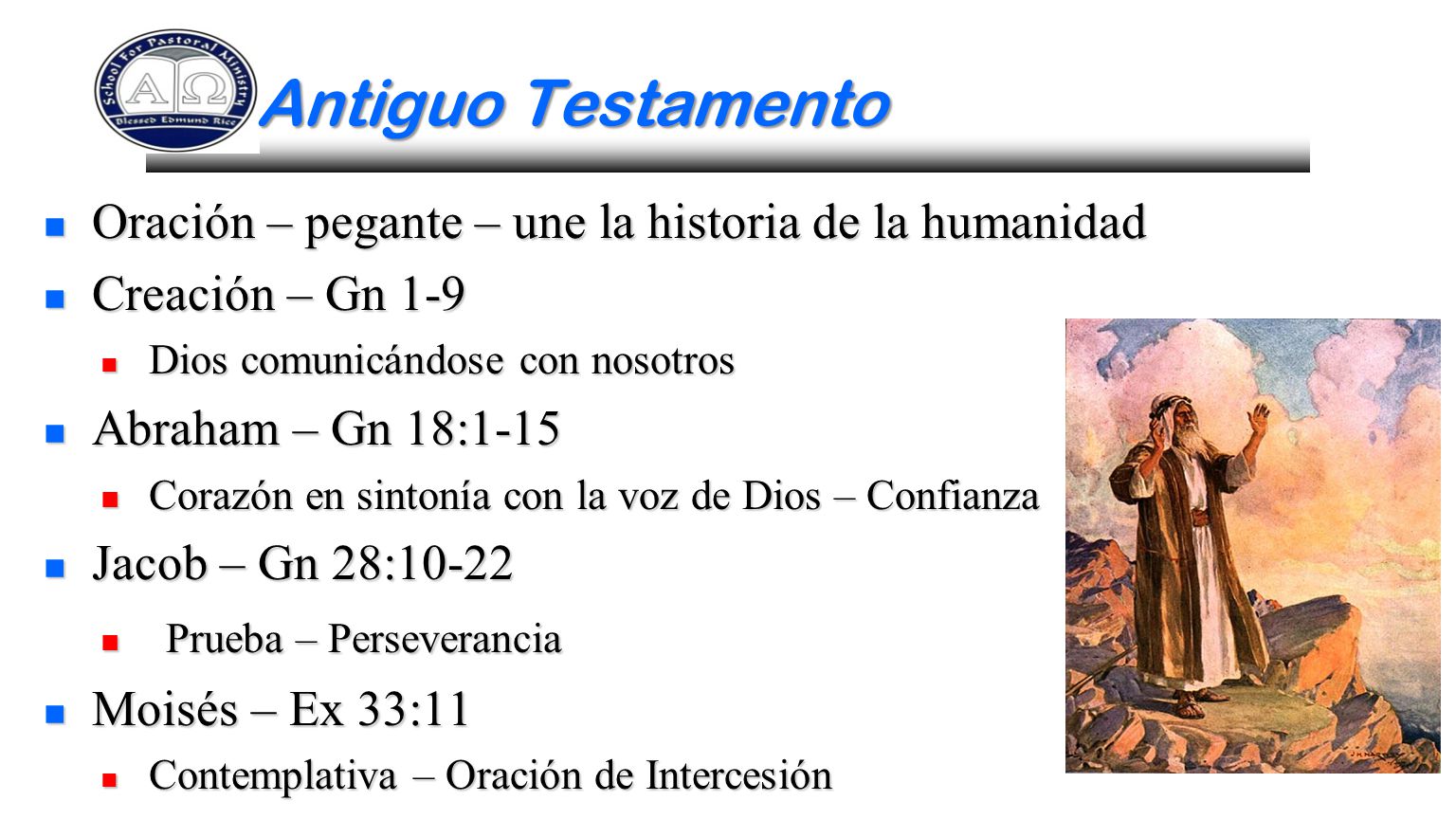 Antiguo Testamento Oración – pegante – une la historia de la humanidad