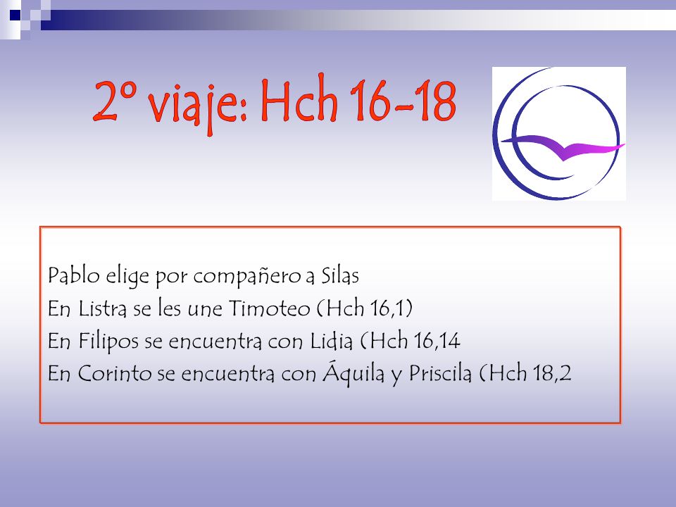 2º viaje: Hch Pablo elige por compañero a Silas