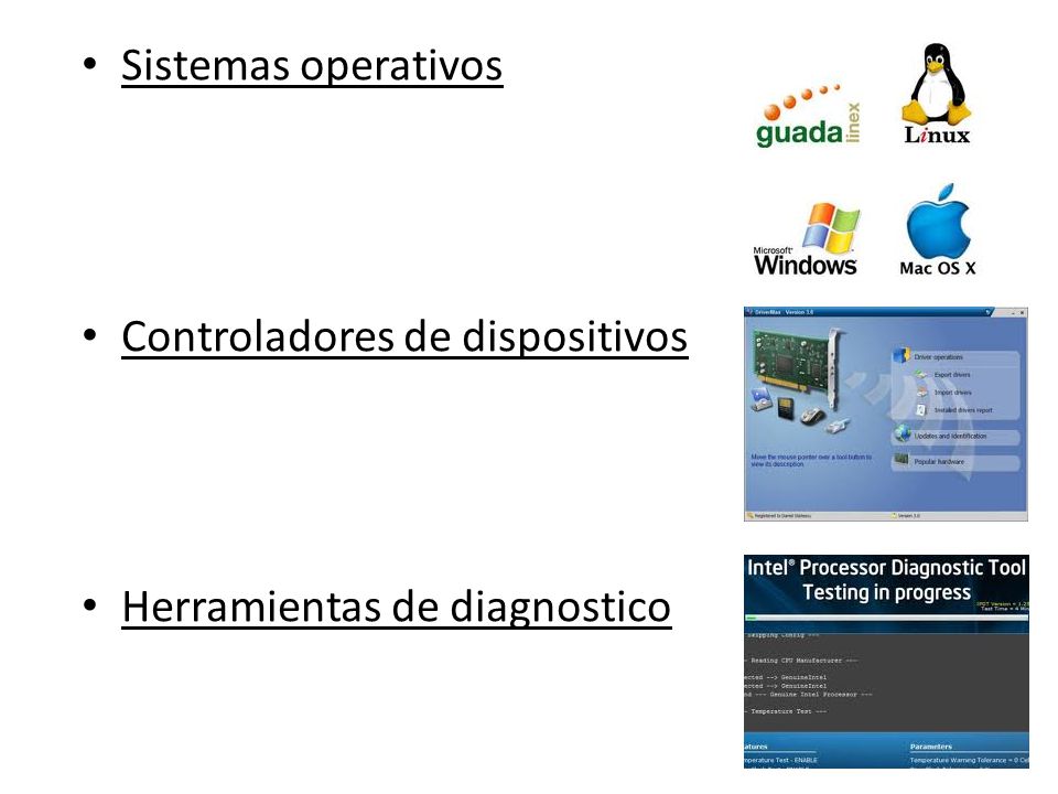 Sistemas operativos Controladores de dispositivos Herramientas de diagnostico