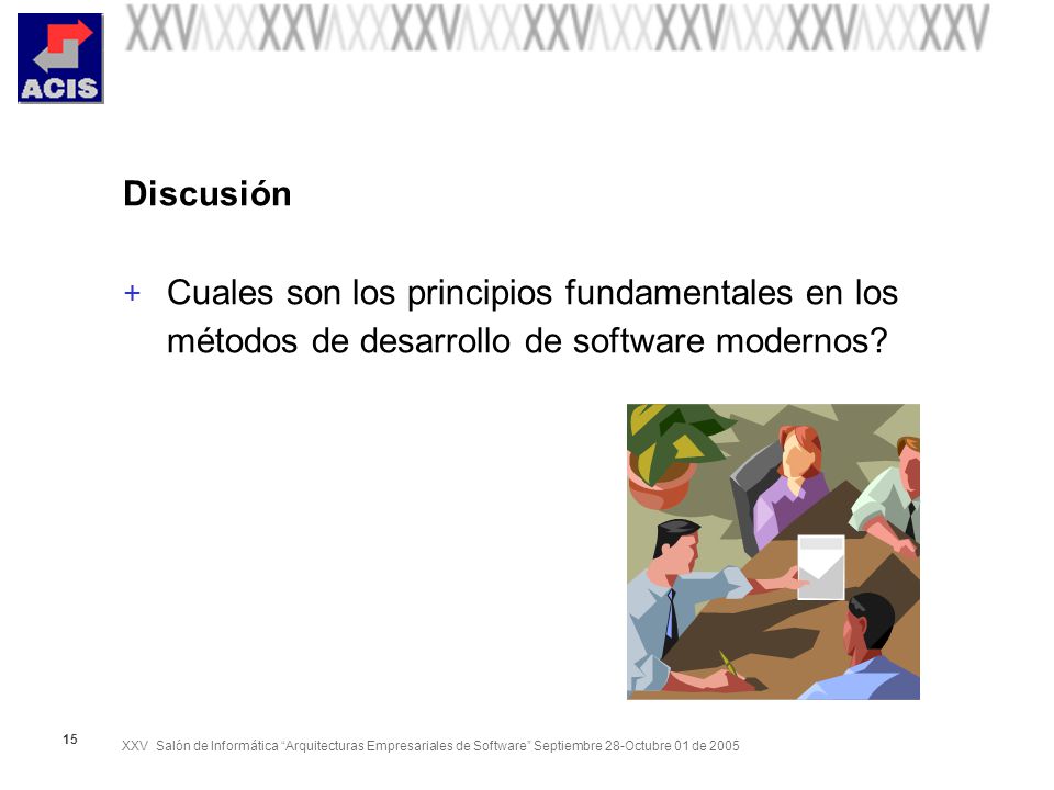 Discusión Cuales son los principios fundamentales en los métodos de desarrollo de software modernos