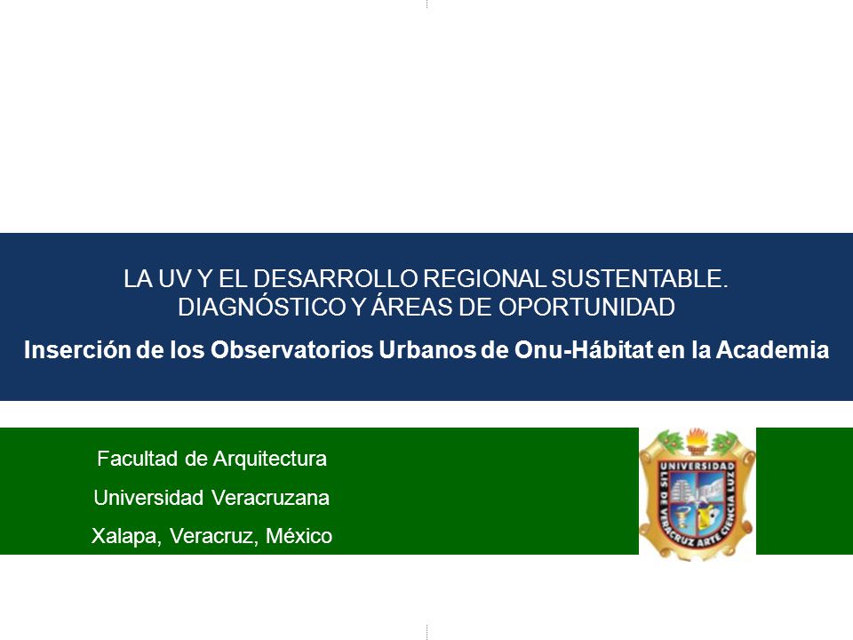 Inserción de los Observatorios Urbanos de Onu-Hábitat en la Academia