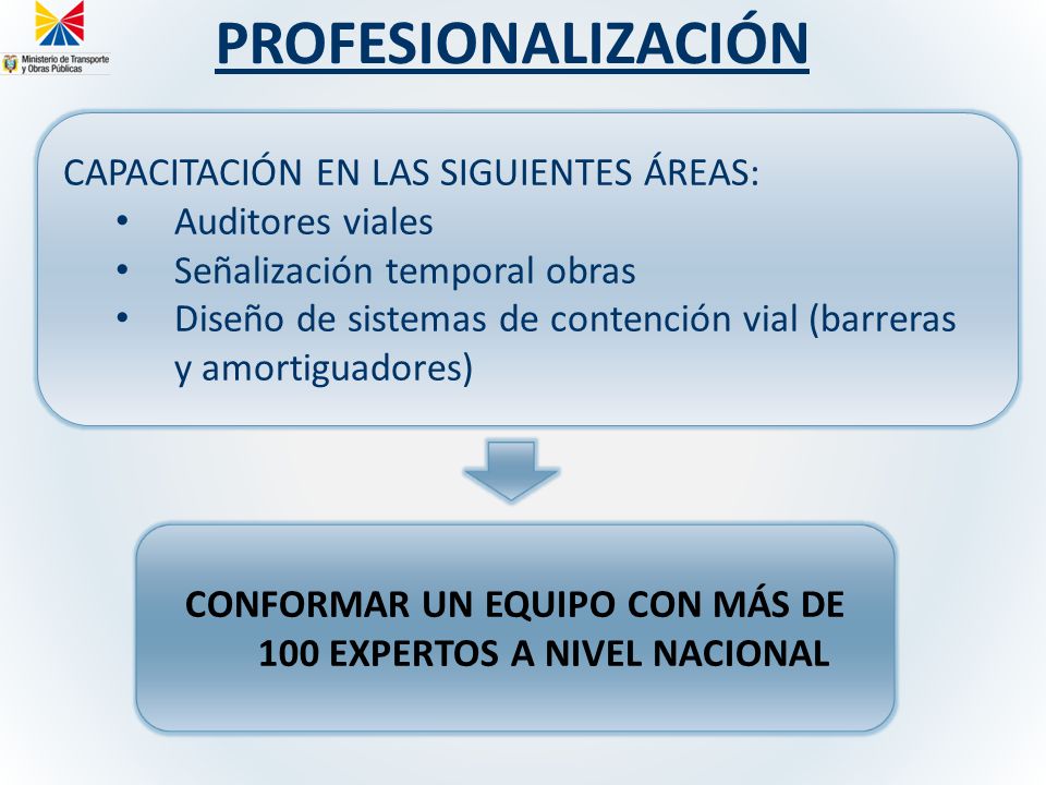 CONFORMAR UN EQUIPO CON MÁS DE 100 EXPERTOS A NIVEL NACIONAL