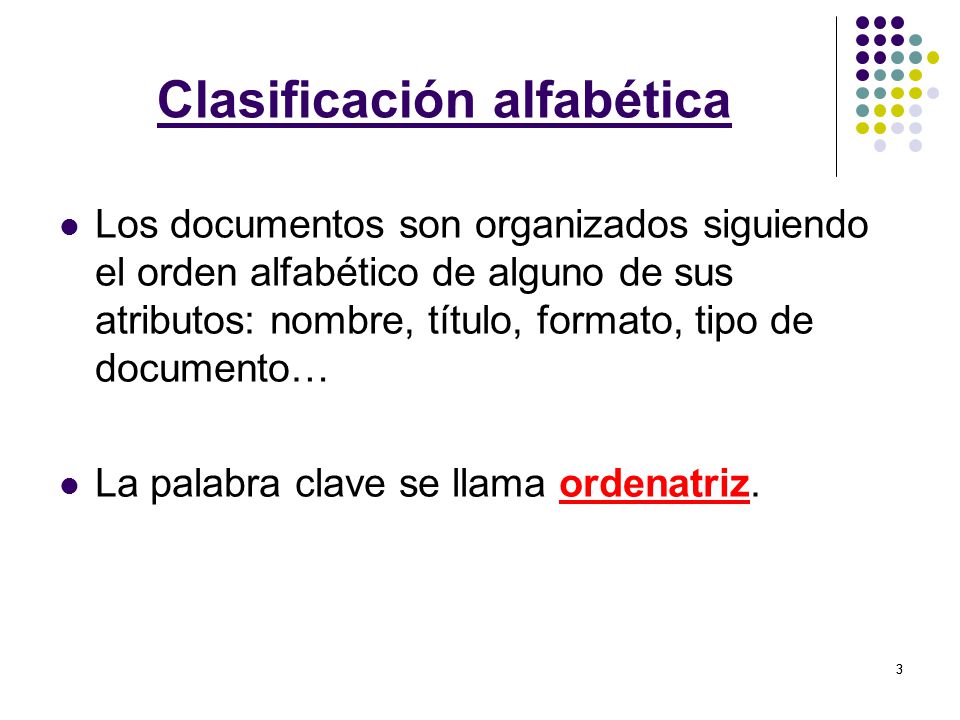 ARCHIVO Normas de clasificación. - ppt video online descargar