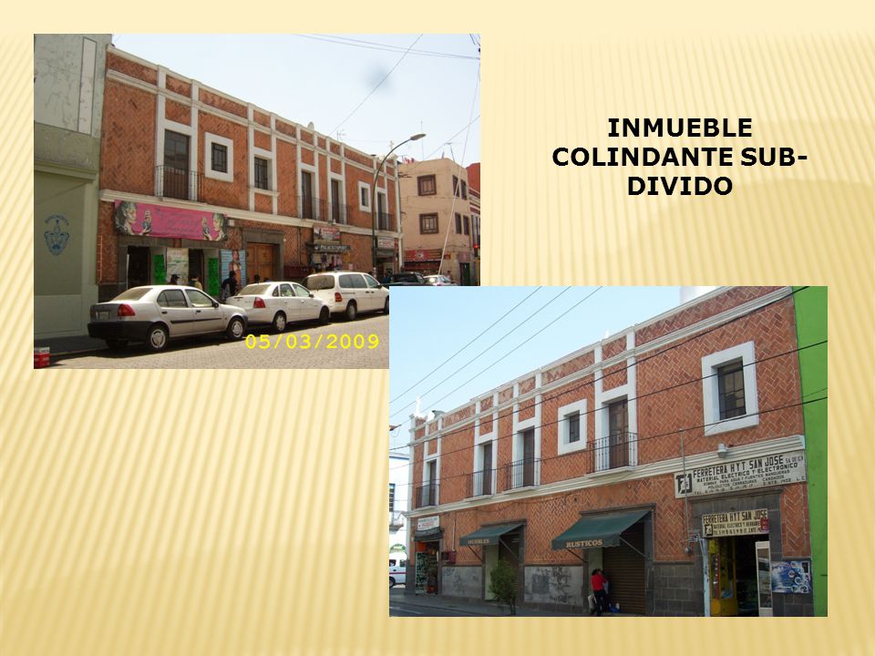 INMUEBLE COLINDANTE SUB-DIVIDO